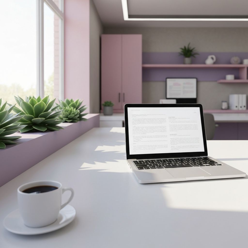 Modern creative workspace